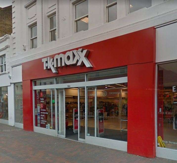 The TK Maxx in Chatham High Street. Photo: Google