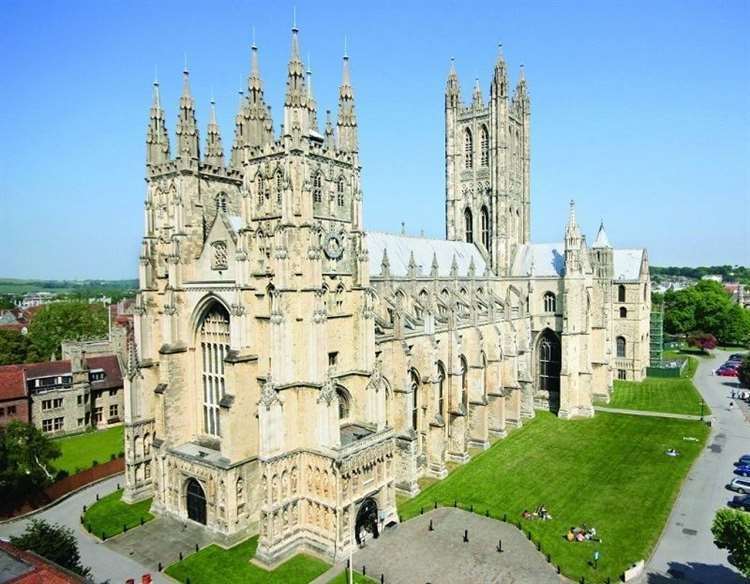 Canterbury Cathedral - untouched, you'll notice, by the fire it apparently suffered in 2019