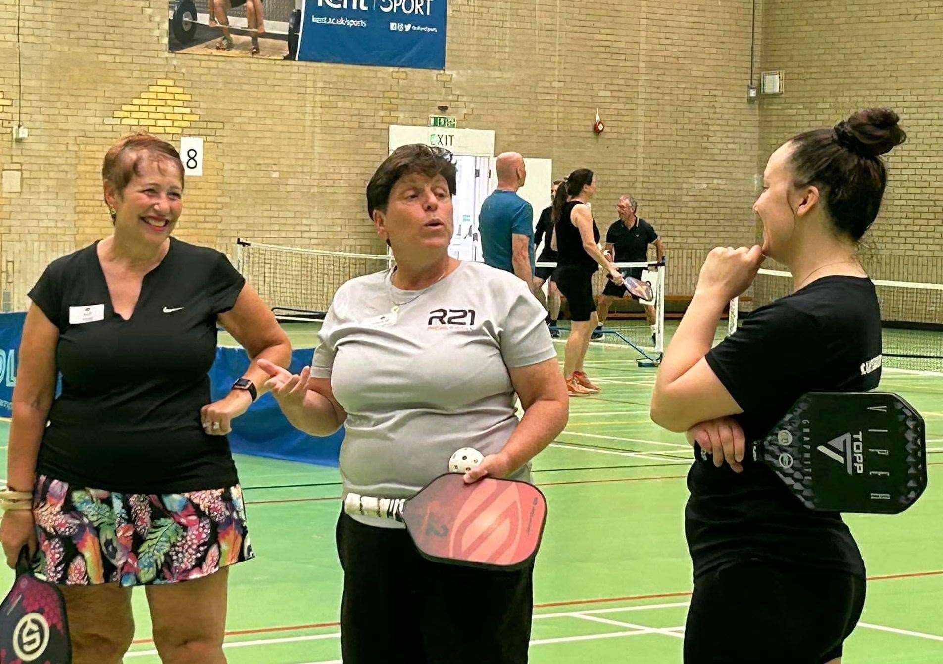 Coaching taking place at Canterbury Area Pickleball's first-ever festival