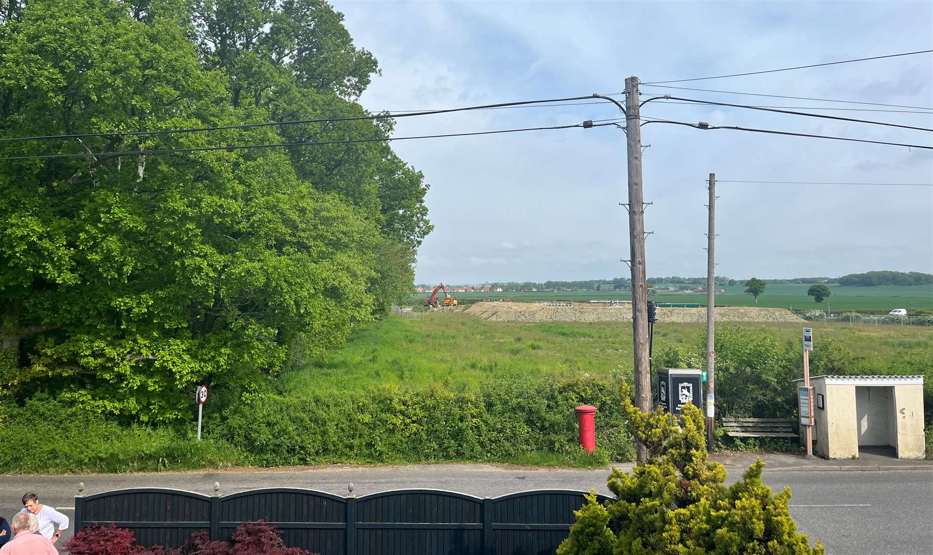 The site for the now-approved sewage treatment plant in Shadoxhurst