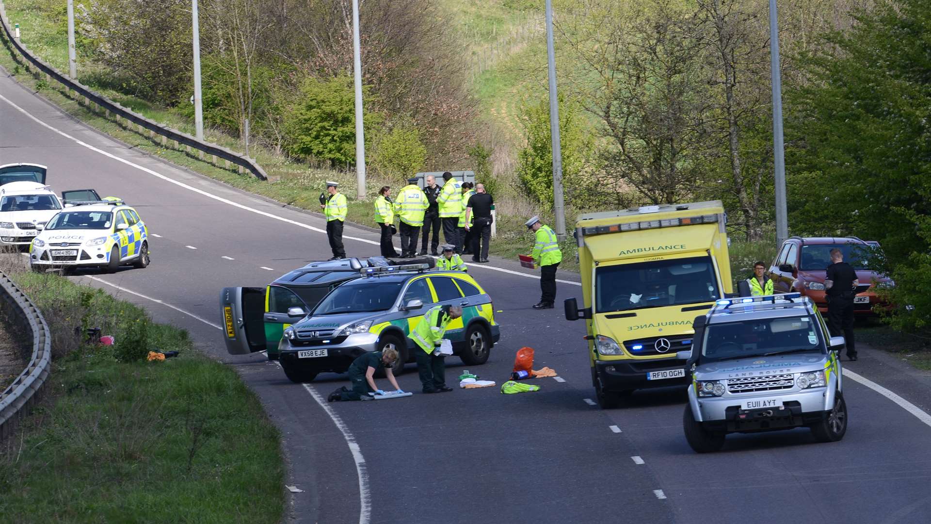 Scene of the accident on Bad Munstereifel Road