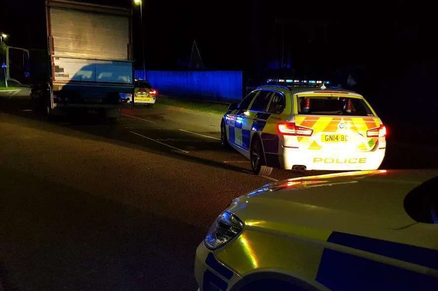 Police stopped the lorry in the early hours