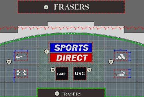 New signage plans for House of Fraser in Fremlin Walk reveal a new Game store alongside Sports Direct and USC. Picture: CBRE