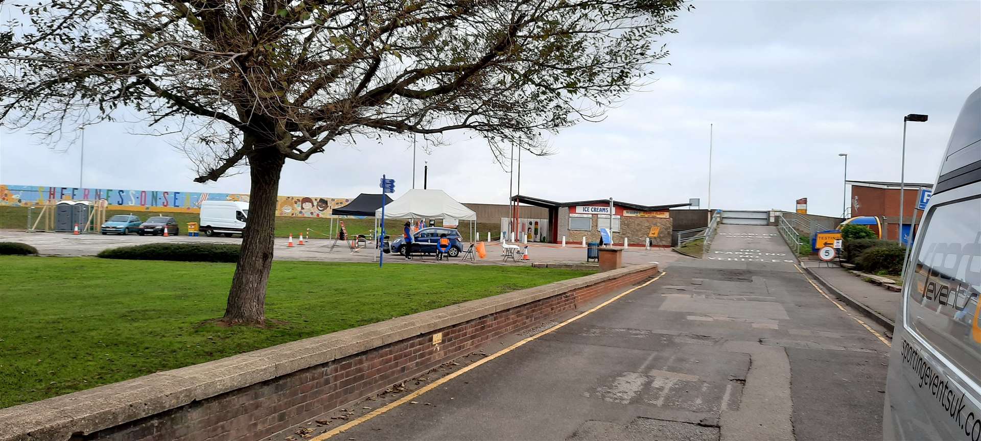 Beachfields, Sheerness, where the Island Run was due to start and finish. Picture: Barry Hopkins