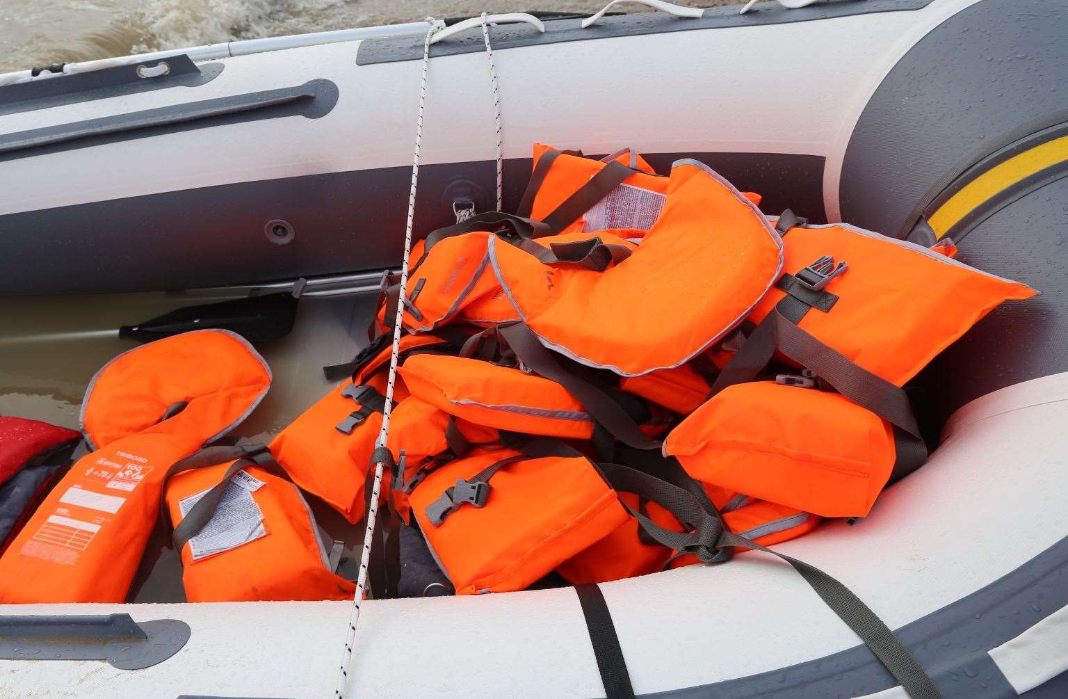 Asylum seekers arriving on Romney Marsh. Picture: Susan Pilcher