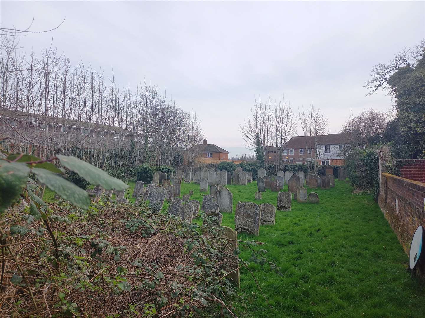 The graveyard is due its first grass cut in a few weeks' time