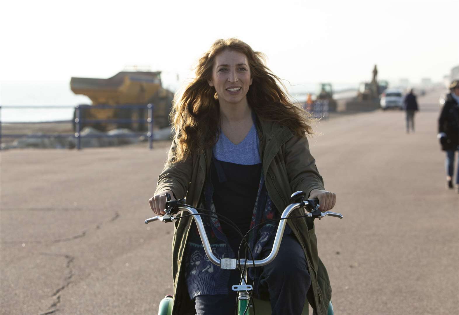 Miri Matteson, the central character, is played by Daisy Haggard. Credit: BBC. Photographer: Luke Varley