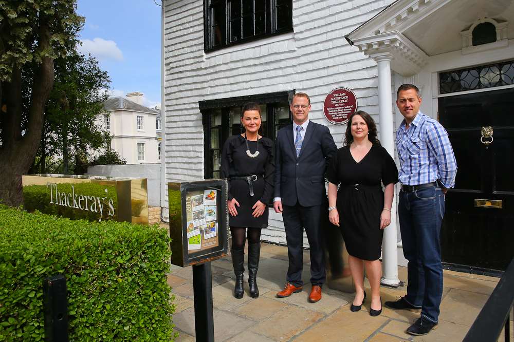 The team behind the Richard Phillips Partnership outside Thackeray's, Tunbridge Wells