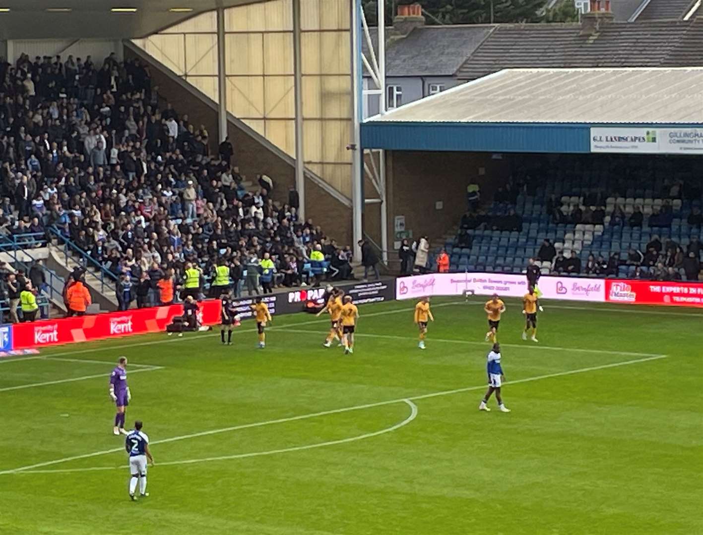 Trouble at Priestfield after Omar Bogle scored his first penalty for Newport