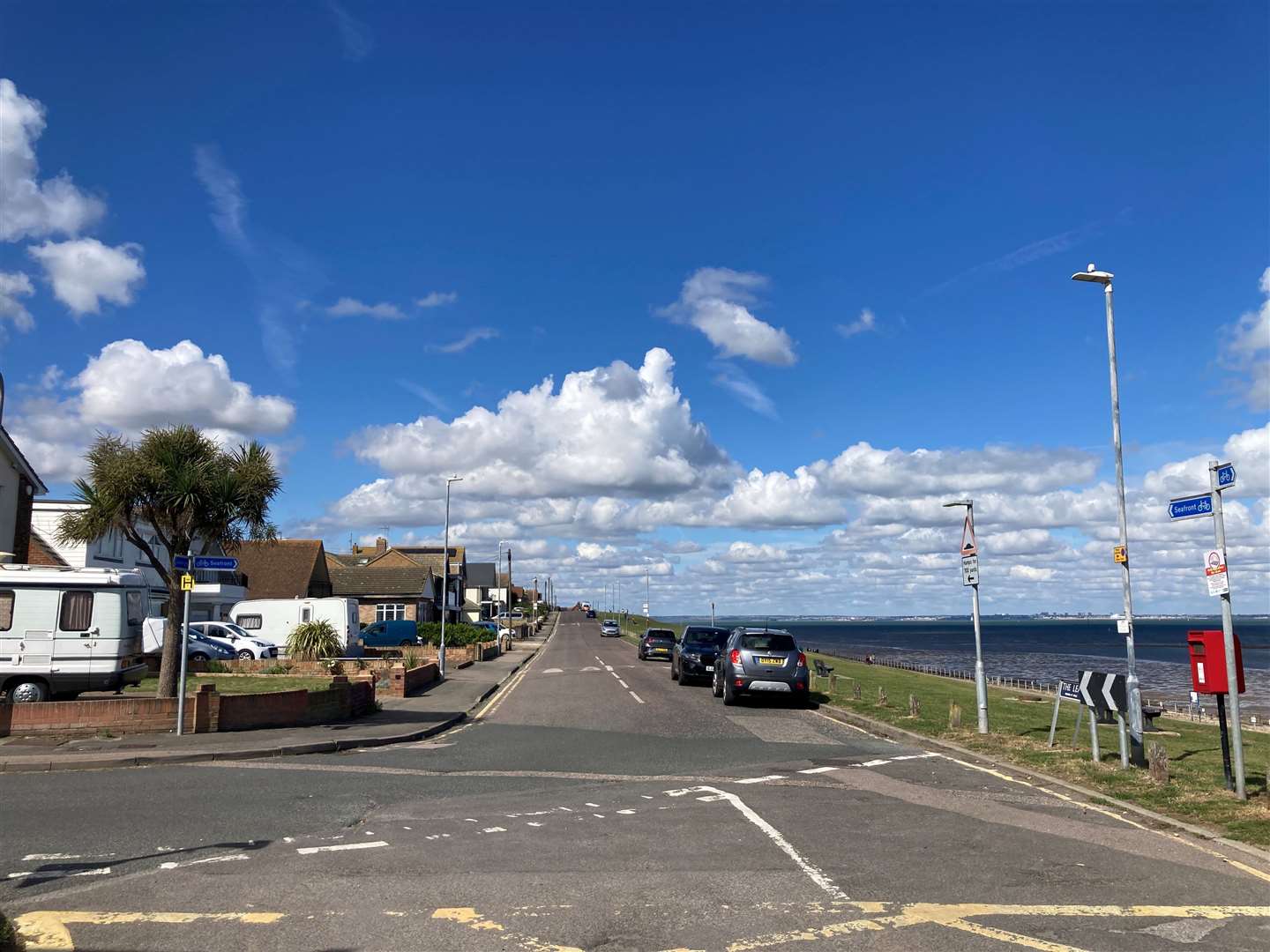 The lights will be attached to the lampposts along The Leas. Picture: John Nurden