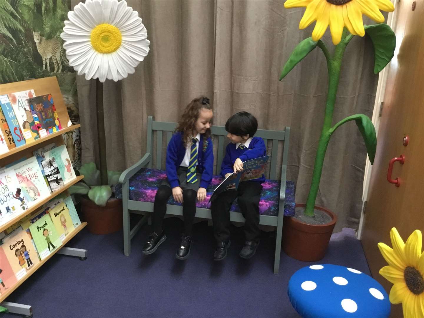 Year 2 pupils Laya Goulla and Alisam Karami. Picture: Swingate Primary School