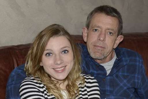 Charlie Metcalf and daughter Natasha at home in Tenterden