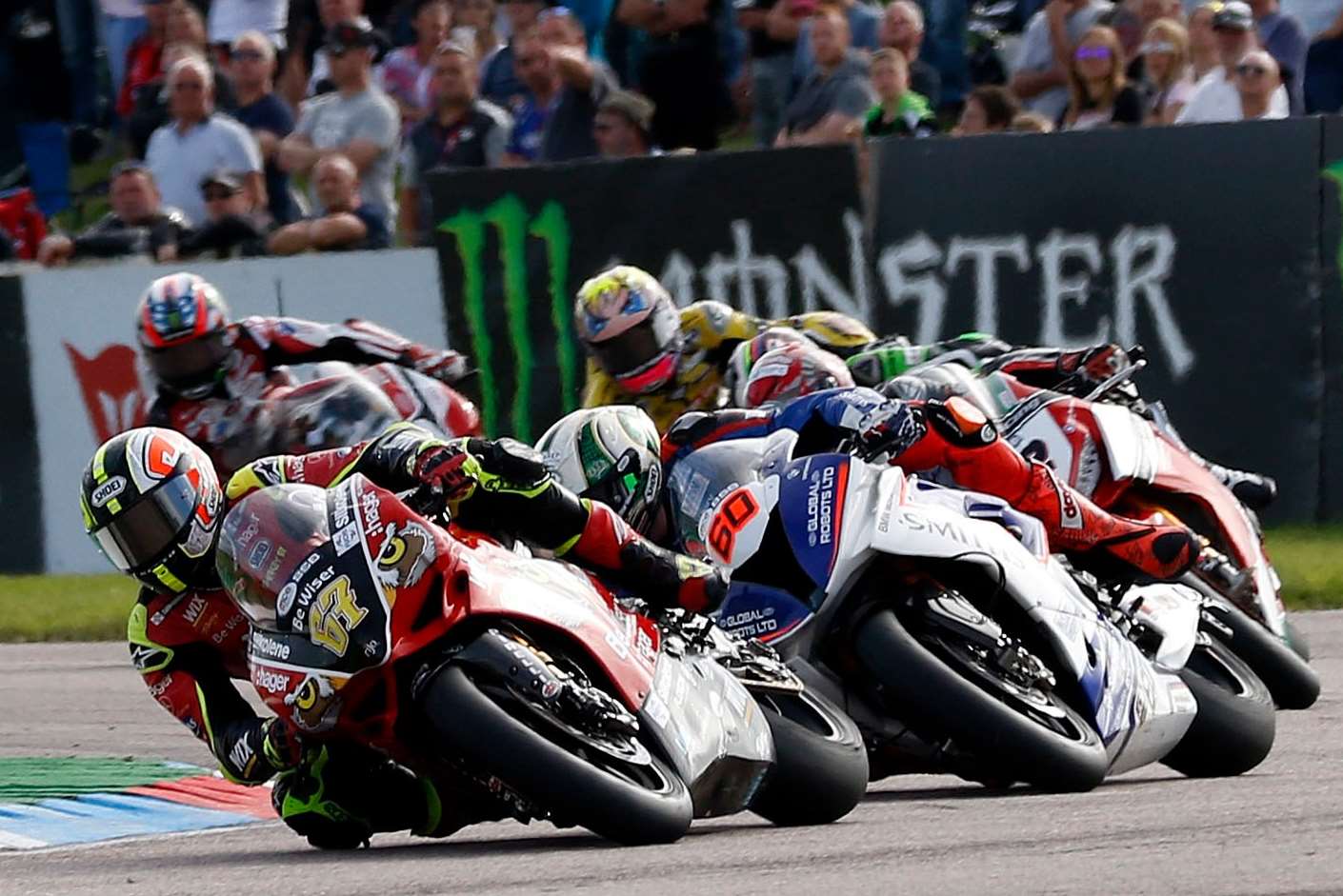 Shane Byrne under pressure at Thruxton Picture: PSP Images