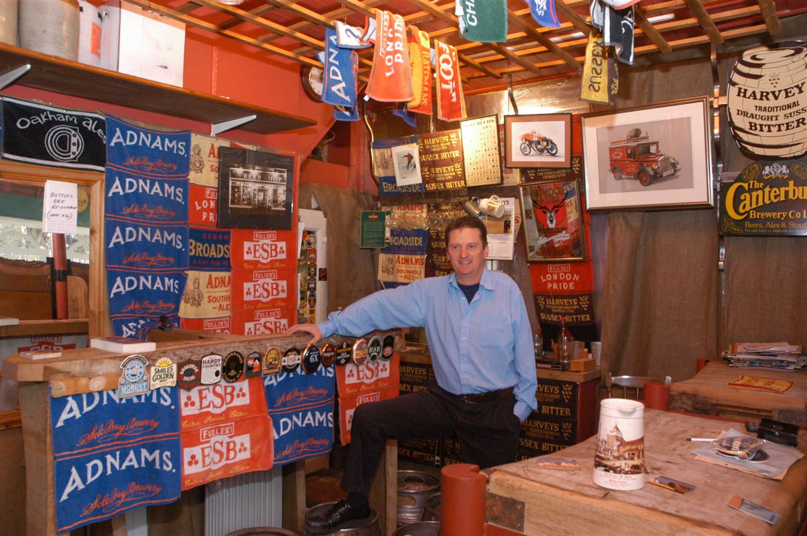 The Butcher's Arms in Herne is still going strong and was the UK's first ever micropub. Landlord Martyn Hillier is pictured here in February 2006. Picture: Barry Duffield