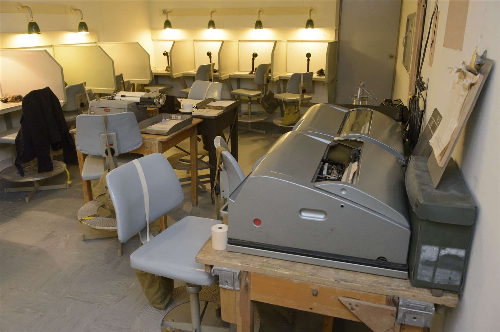 The recreation of the signals room in Gravesend's Cold War Bunker. Picture: Andy Payton