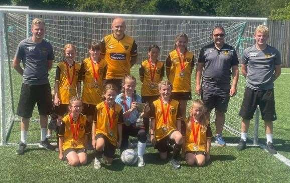 Allington Primary School won the National League Trust tournament representing Maidstone United