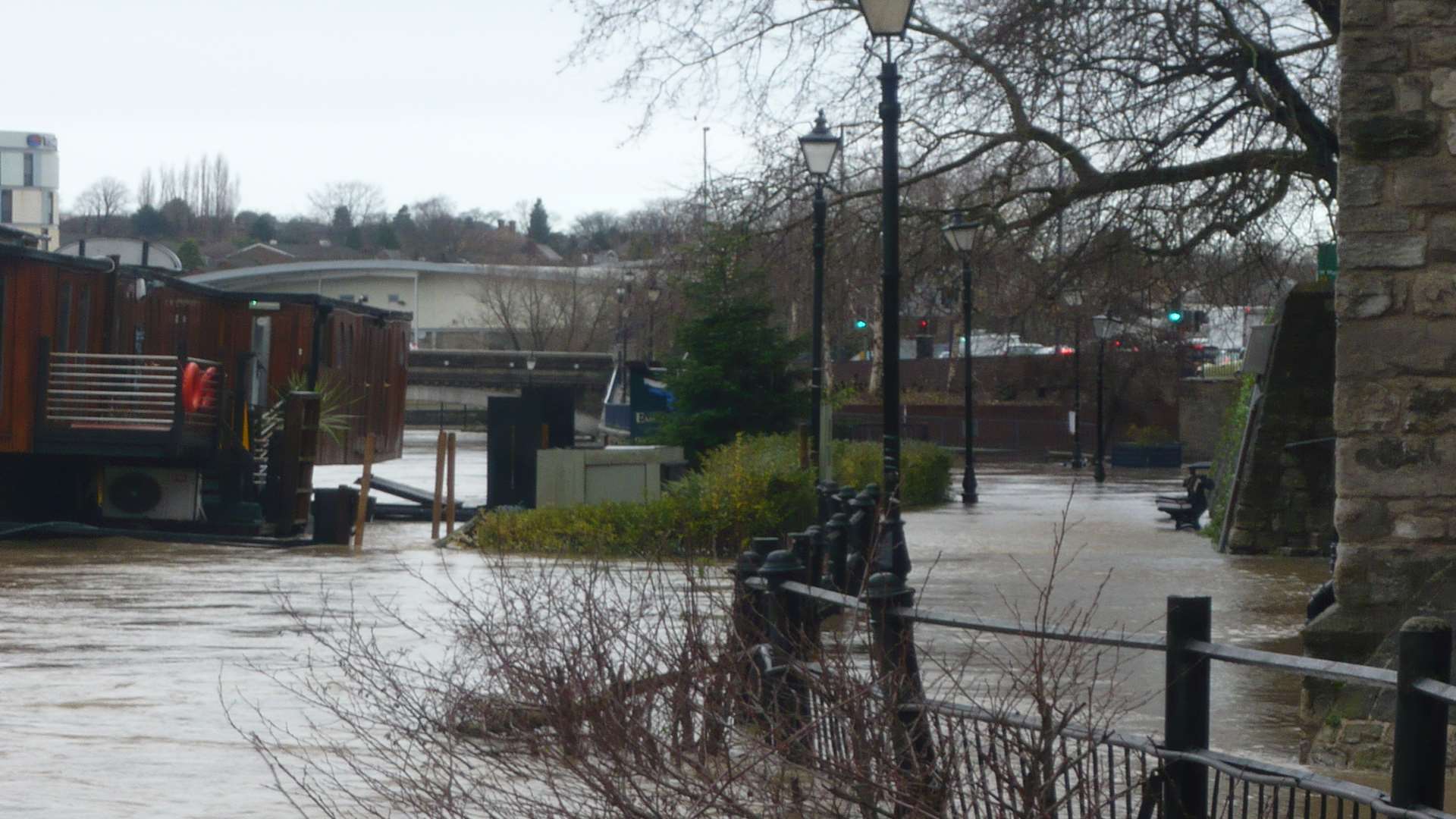 The KM's Mary Graham snapped this picture of the flooded river