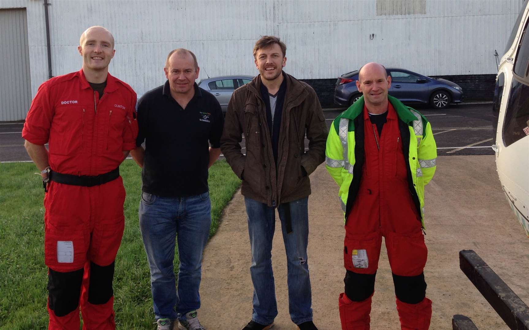 The 53-year-old thanks the Air Ambulance, who saved his life back in October 2011. Picture: Elizabeth Wingate