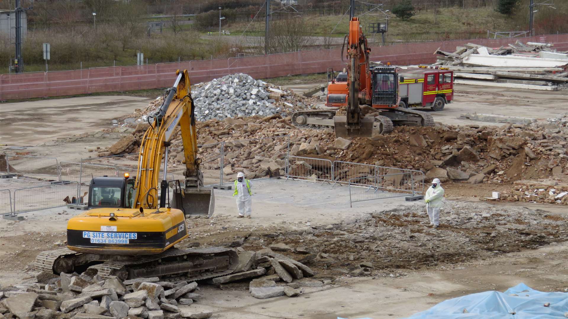 Work has already started on the site. Photo by Andy Clark