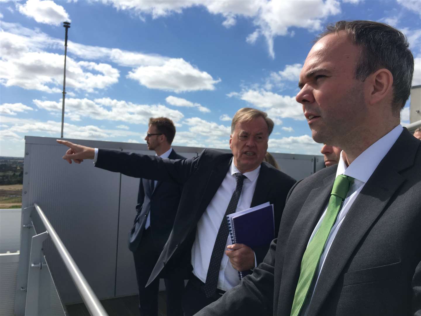 Gavin Barwell MP with Paul Spooner of the Ebbsfleet Development Corporation