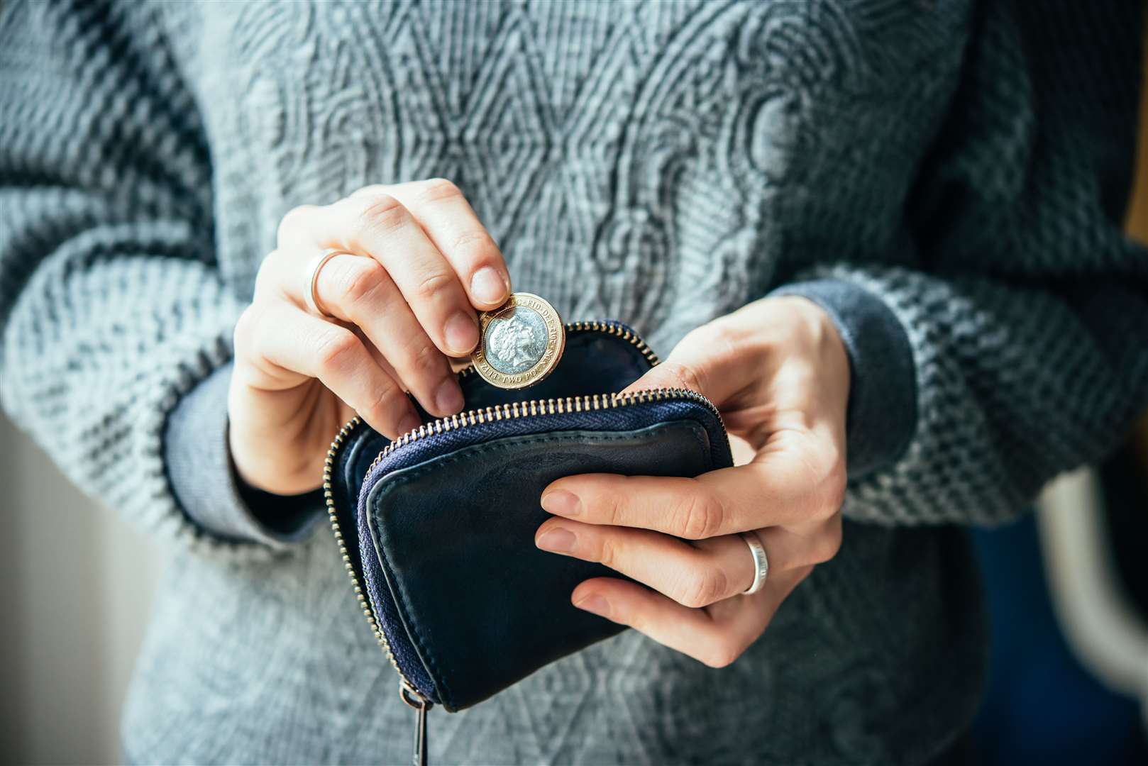 Alice went to get the money from her purse when she was pushed over by the man. Stock image