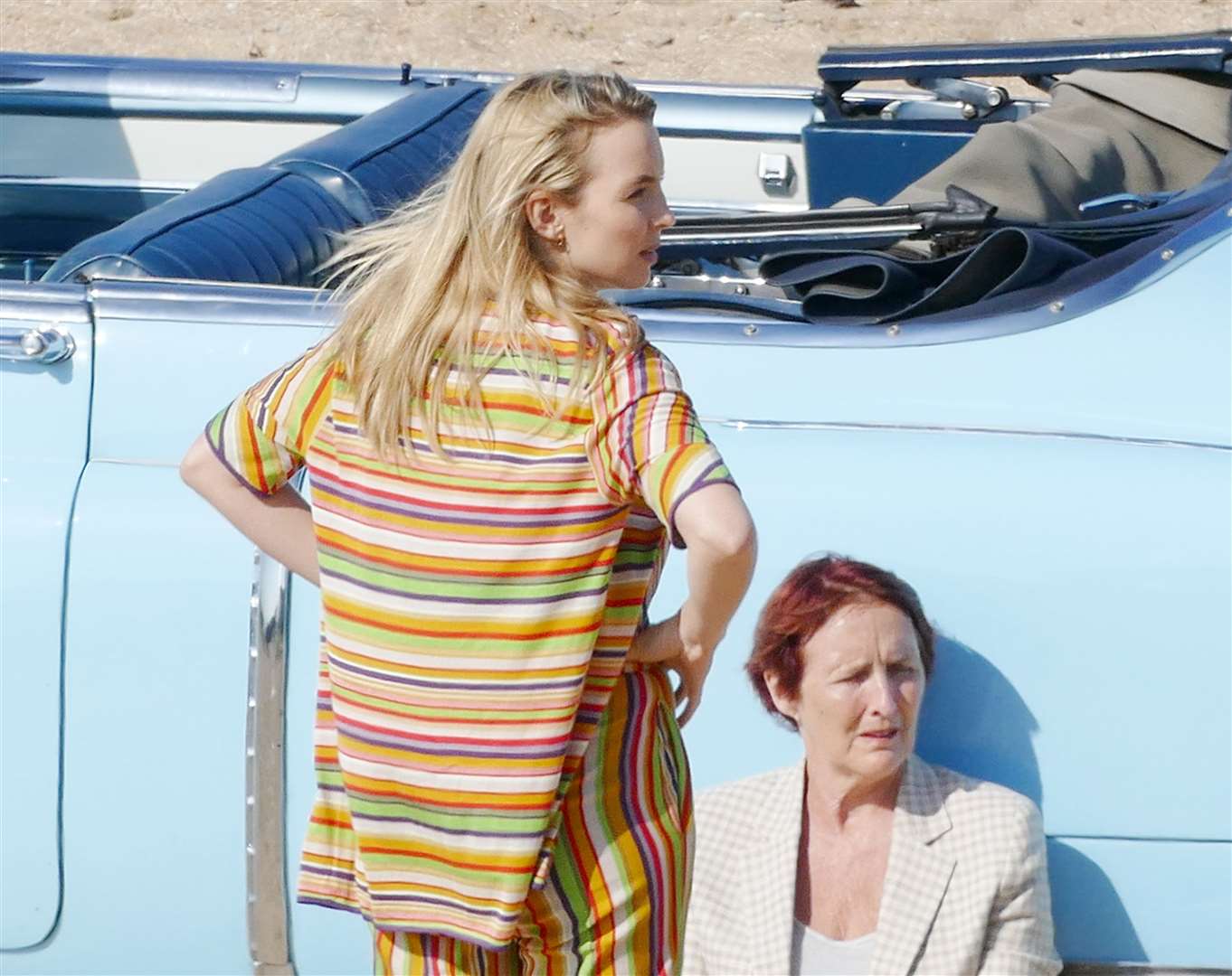 Jodie Comer and Fiona Shaw film Killing Eve in Cliftonville, Margate. Picture: Frank Leppard Photography (49372393)