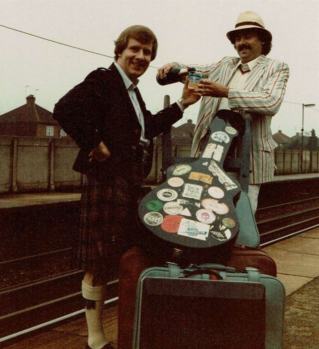 Doug at Rainham station to go on the Trans Siberian