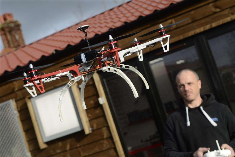 Stefan Mirfin has set up a new business making and selling drones