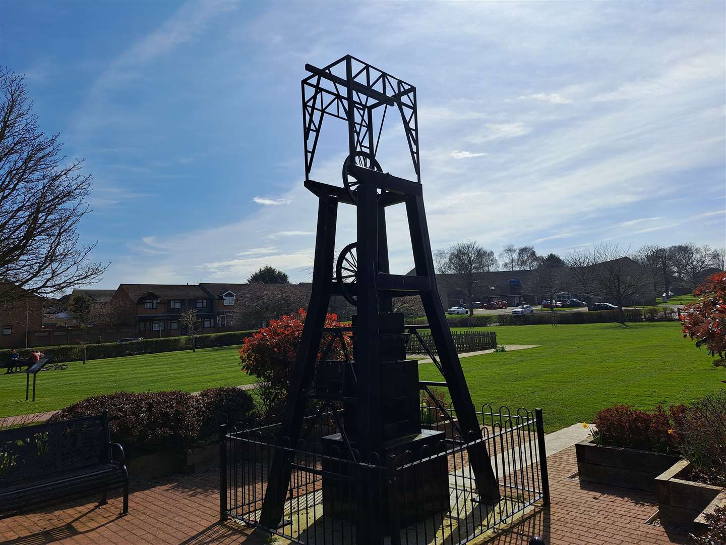 A reproduction of Snowdown Colliery's second shaft