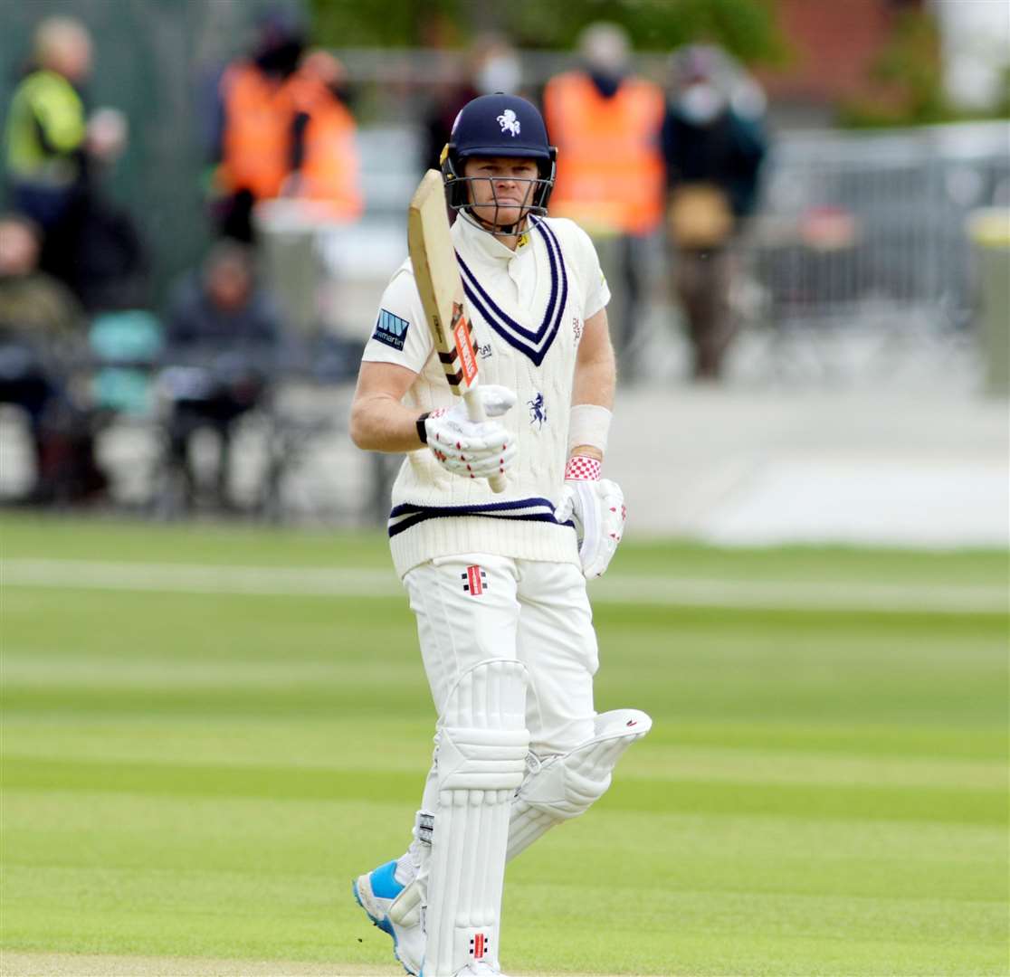 Sam Billings at the Spirefire Ground in Canterbury. Picture: Barry Goodwin