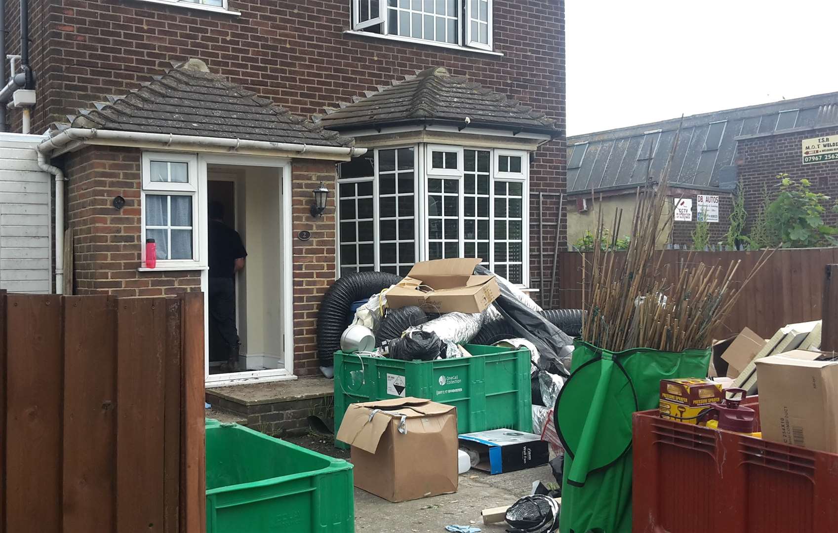 Police have raided a house in New Road, Sheerness