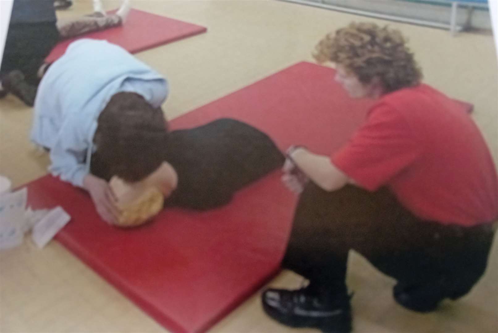 Claire Maycock giving training in 2002. Picture: Claire Maycock