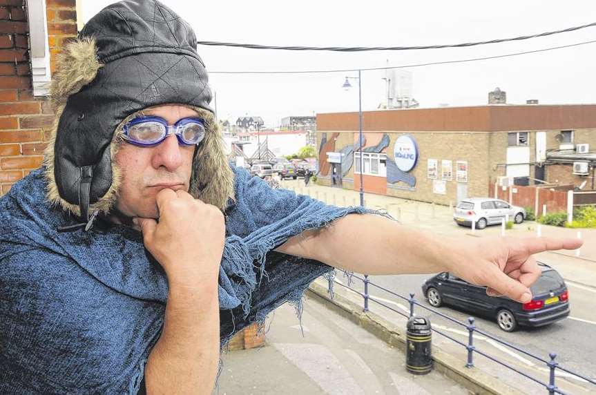 Parallel Parking Man on the lookout for bad parkers in Whitstable