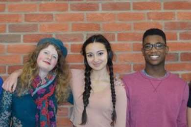 Asha Parkinson (left) with some of her project volunteers