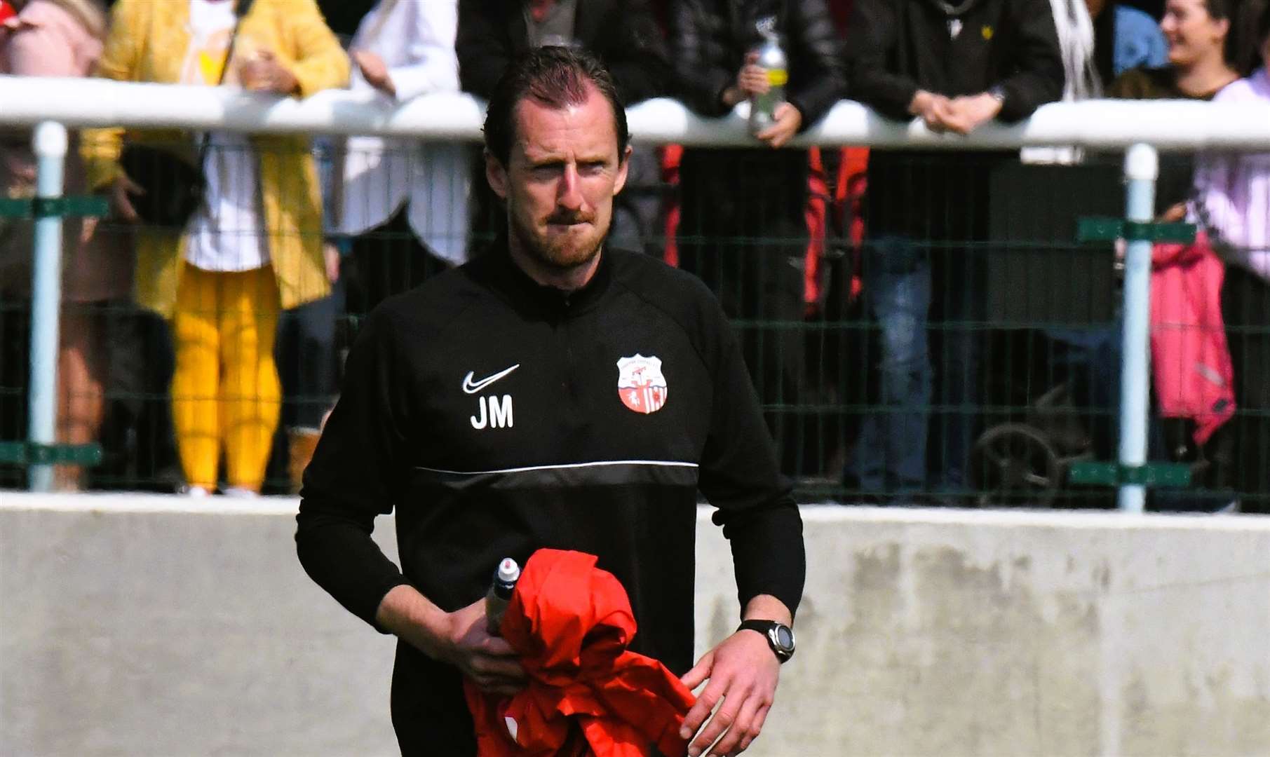 Sheppey player-manager Jack Midson took charge for the first time on Tuesday night in a re-arranged FA Cup extra preliminary round match. Picture: Marc Richards