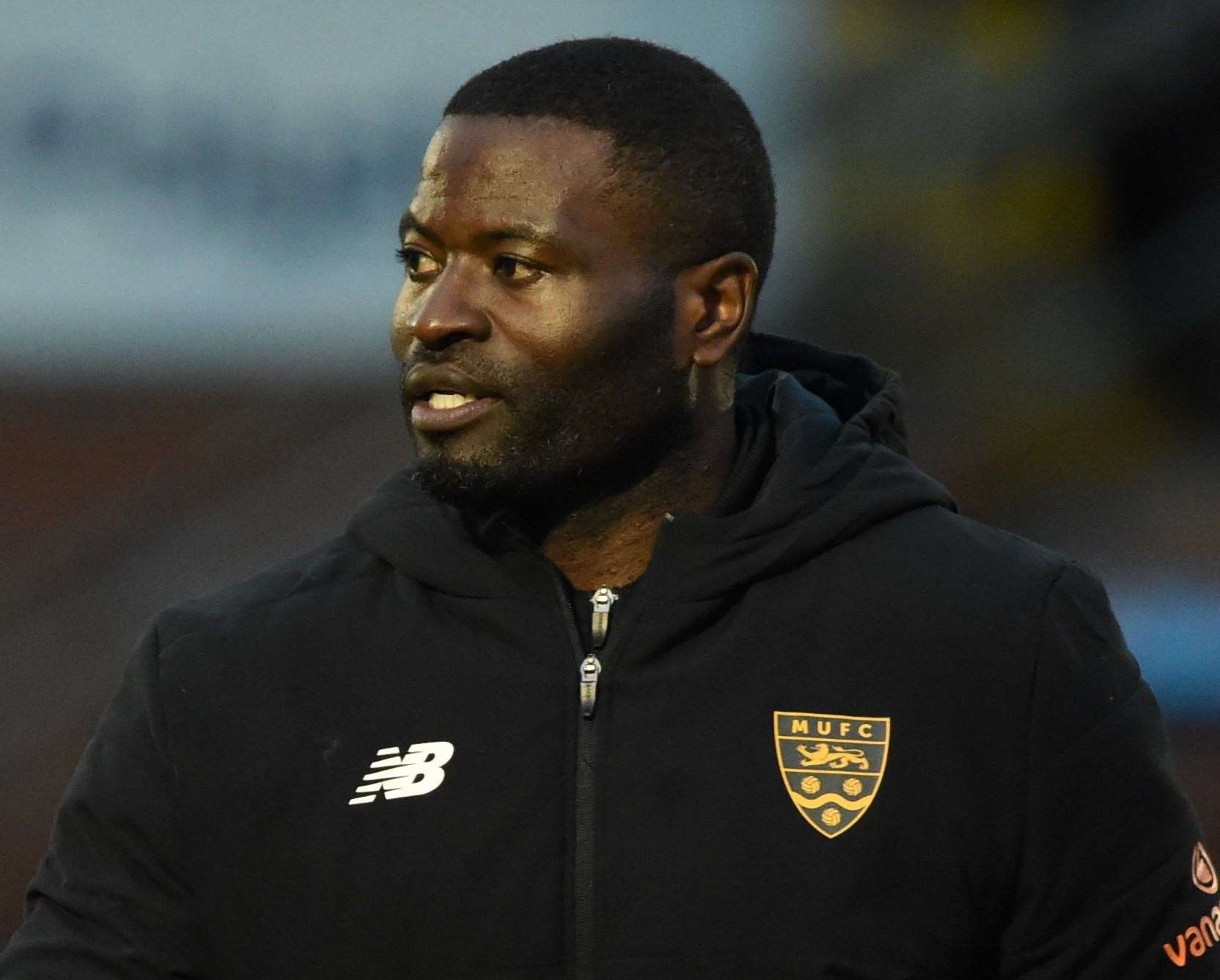 Maidstone United manager George Elokobi. Picture: Steve Terrell