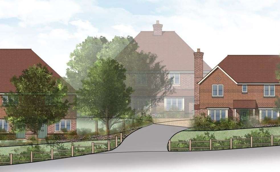 How the proposals for 17 homes could look in Wingham, near Canterbury. Picture: Esquire Developments