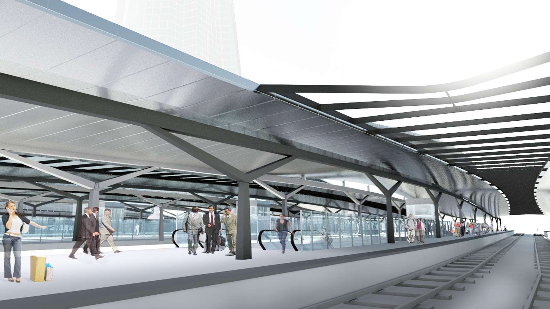 Artist's impression of revamped London Bridge platform