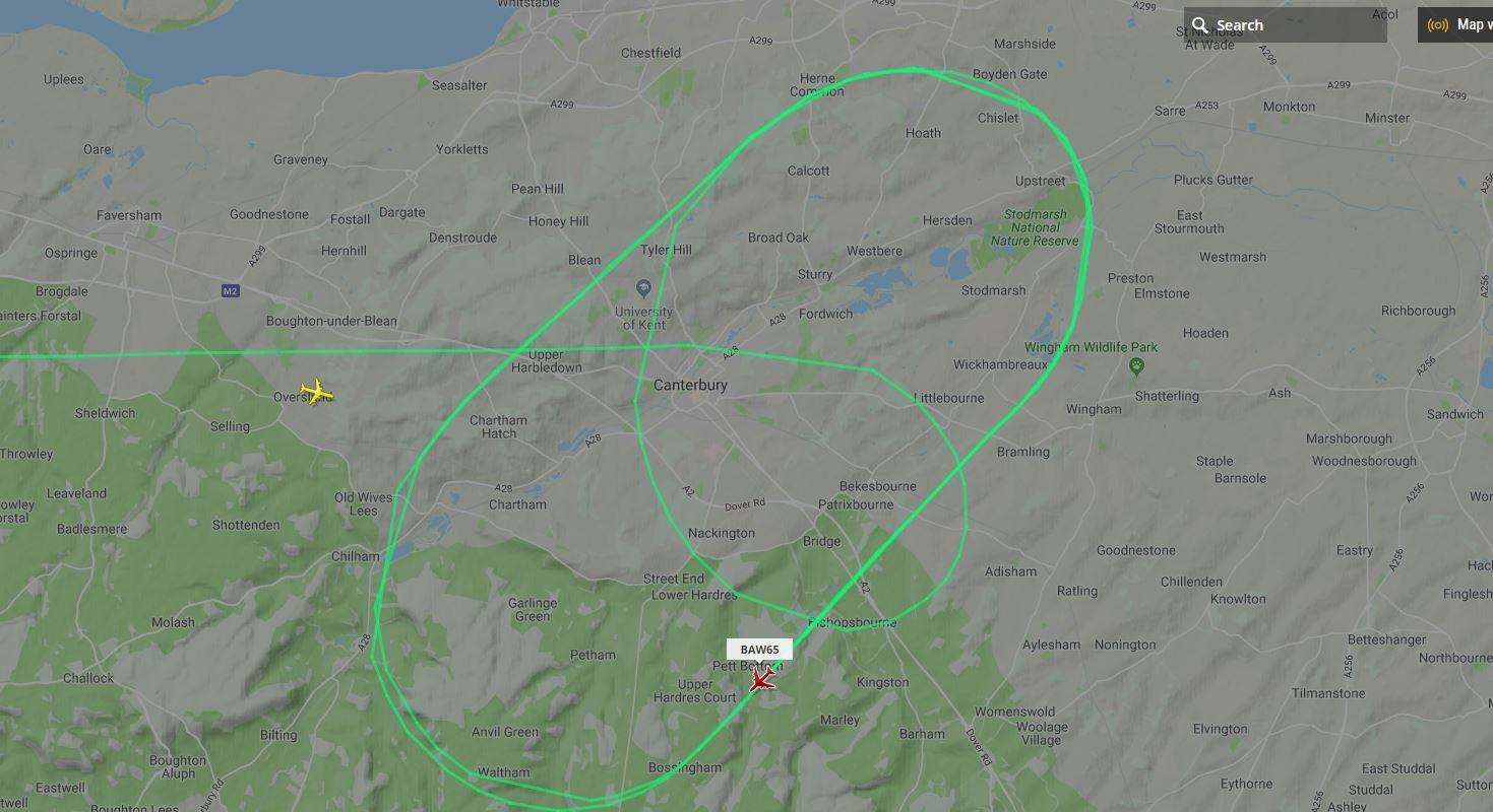 The peculiar flight map of BA65 (5690382)