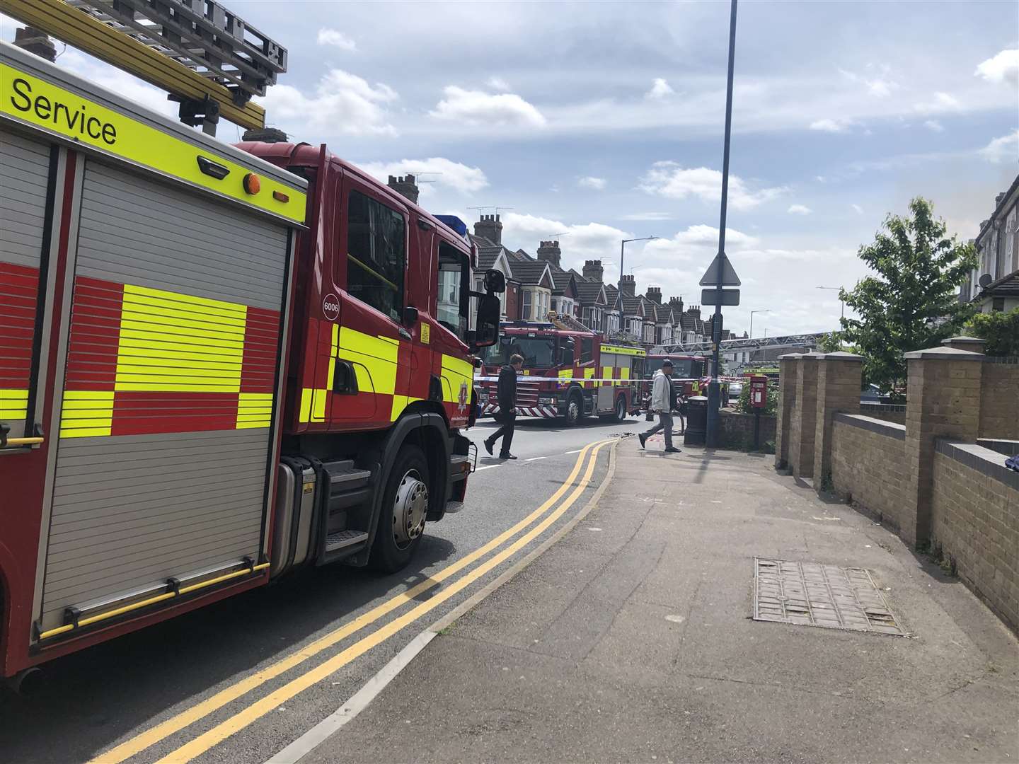 A police cordon was put in place