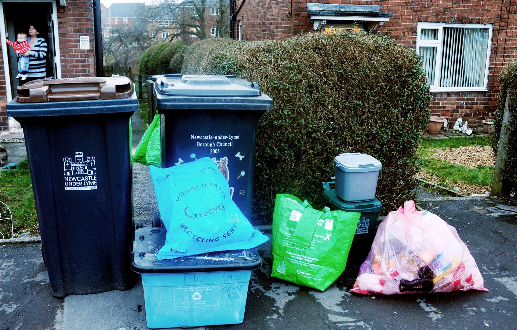 Taking out the rubbish could go a long way to stopping arguments at home (Rui Vieira/PA