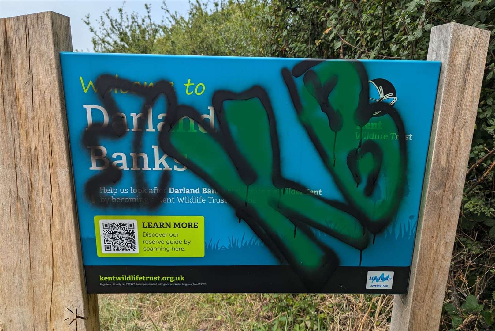 Graffiti at Darland Banks in Gillingham