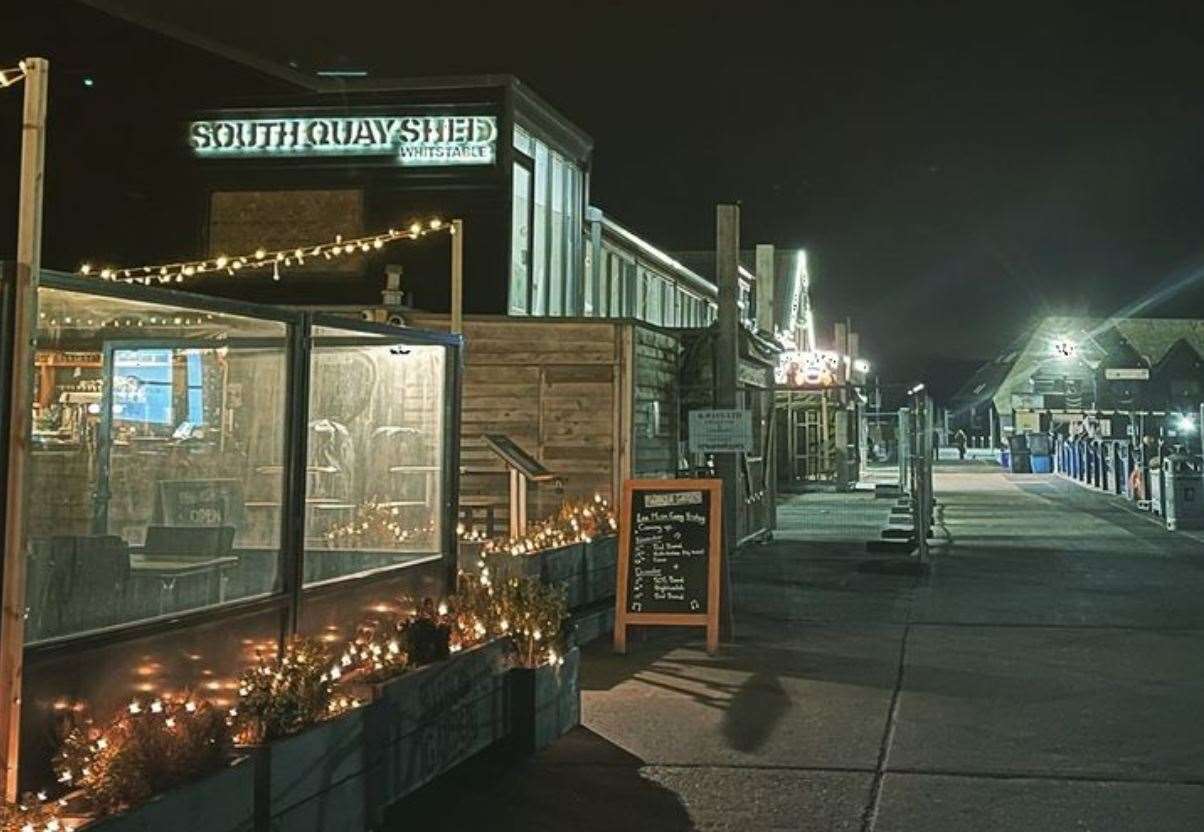 How the South Quay Shed is looking now. Picture: Neil Baker