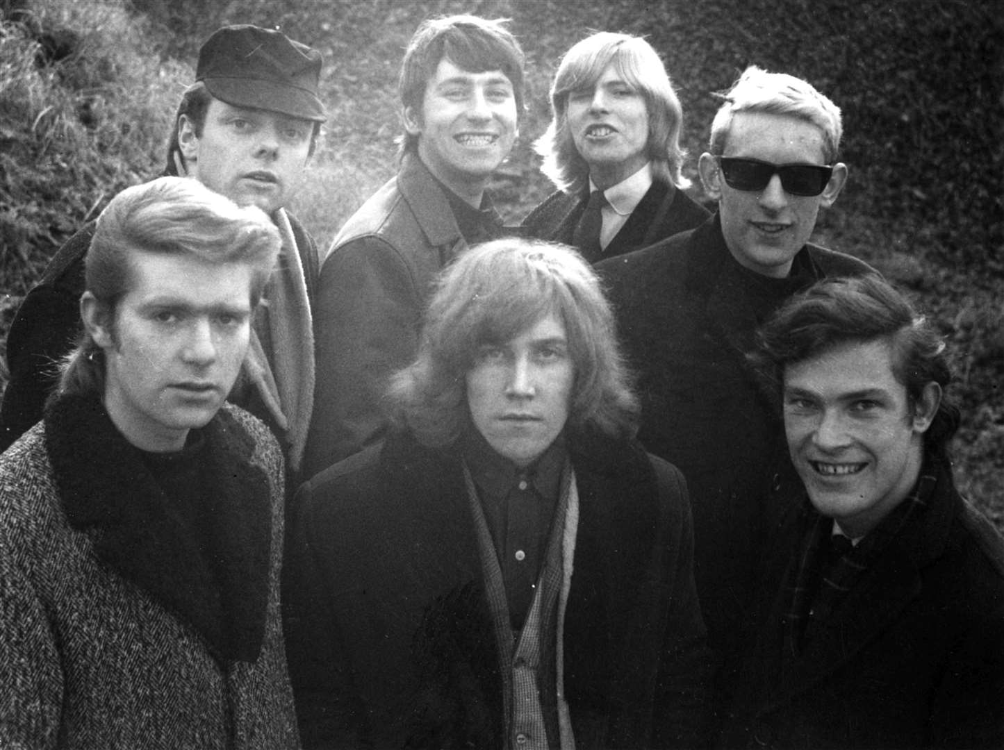 The Manish Boys with a young David Bowie in Mote Park, in 1964