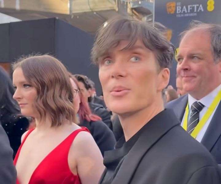 Cillian Murphey on the red carpet. Picture: BAFTA / Instagram