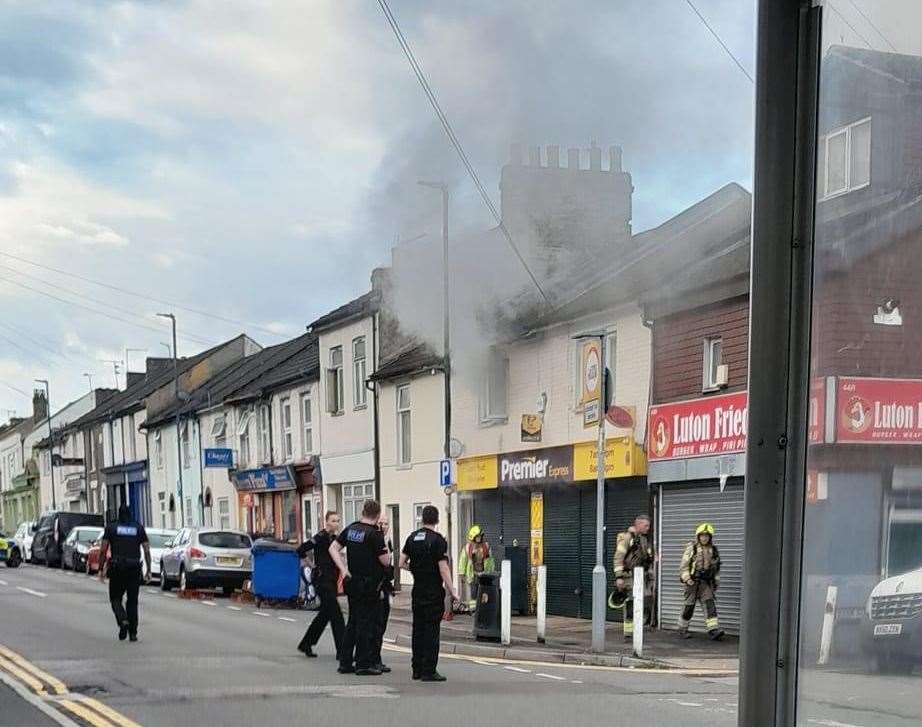 Police have blocked the road off to traffic. Picture: Martyn Lilly