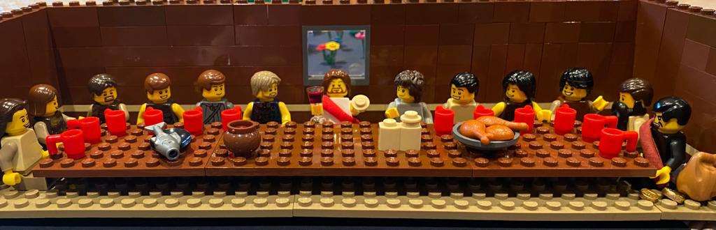 The Last Supper in Lego form (Niamh Newton/PA)