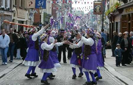 As usual the Morris dancers were a big attraction. Picture: PETER STILL