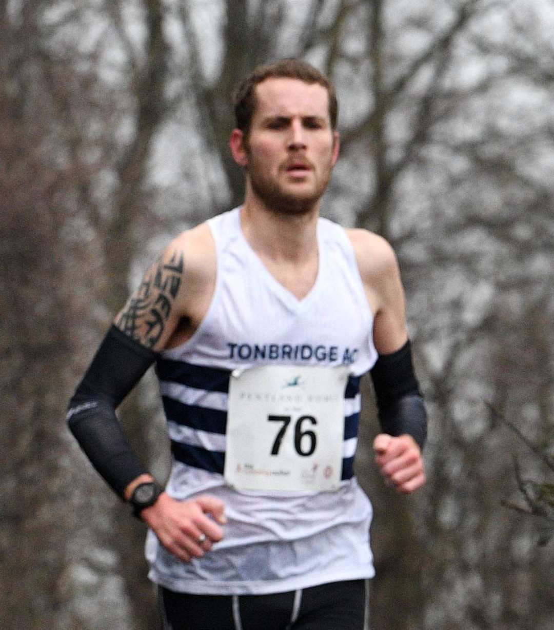 Third-placed Daniel Bradley Tonbridge AC. Picture: Barry Goodwin (54456432)