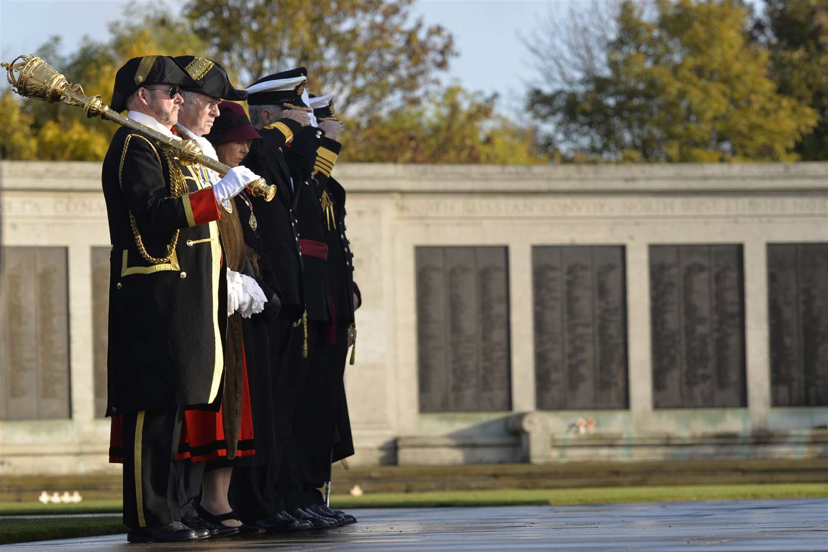 Remembrance Service at Great Lines War Memorial, Gillingham